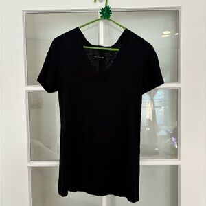 Rag & Bone Black V-Neck Short Sleeve Tee Size XS